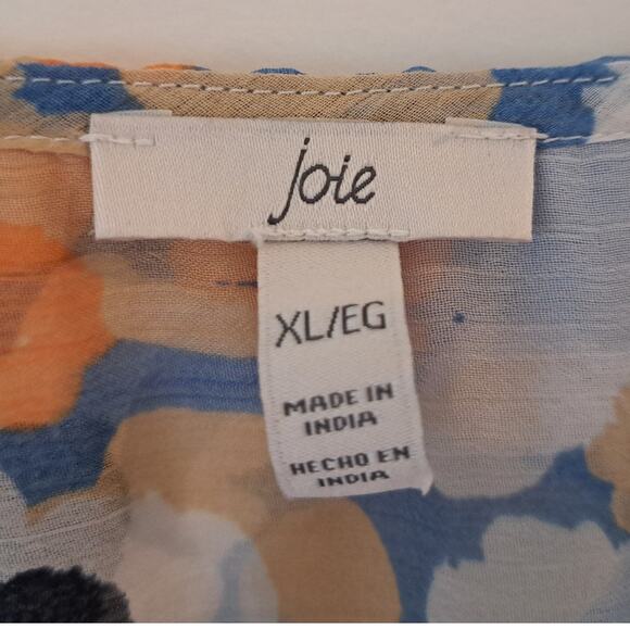 Joie‎ XL Floral Dress Midi Cottage Cottagecore Romantic Summer - Picture 3 of 11